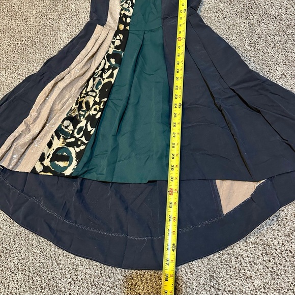 RACHEL RACHEL ROY XS Size 0 Navy Teal Ivory Sequins Retro Fit Flare Dress R $199 - Picture 12 of 14